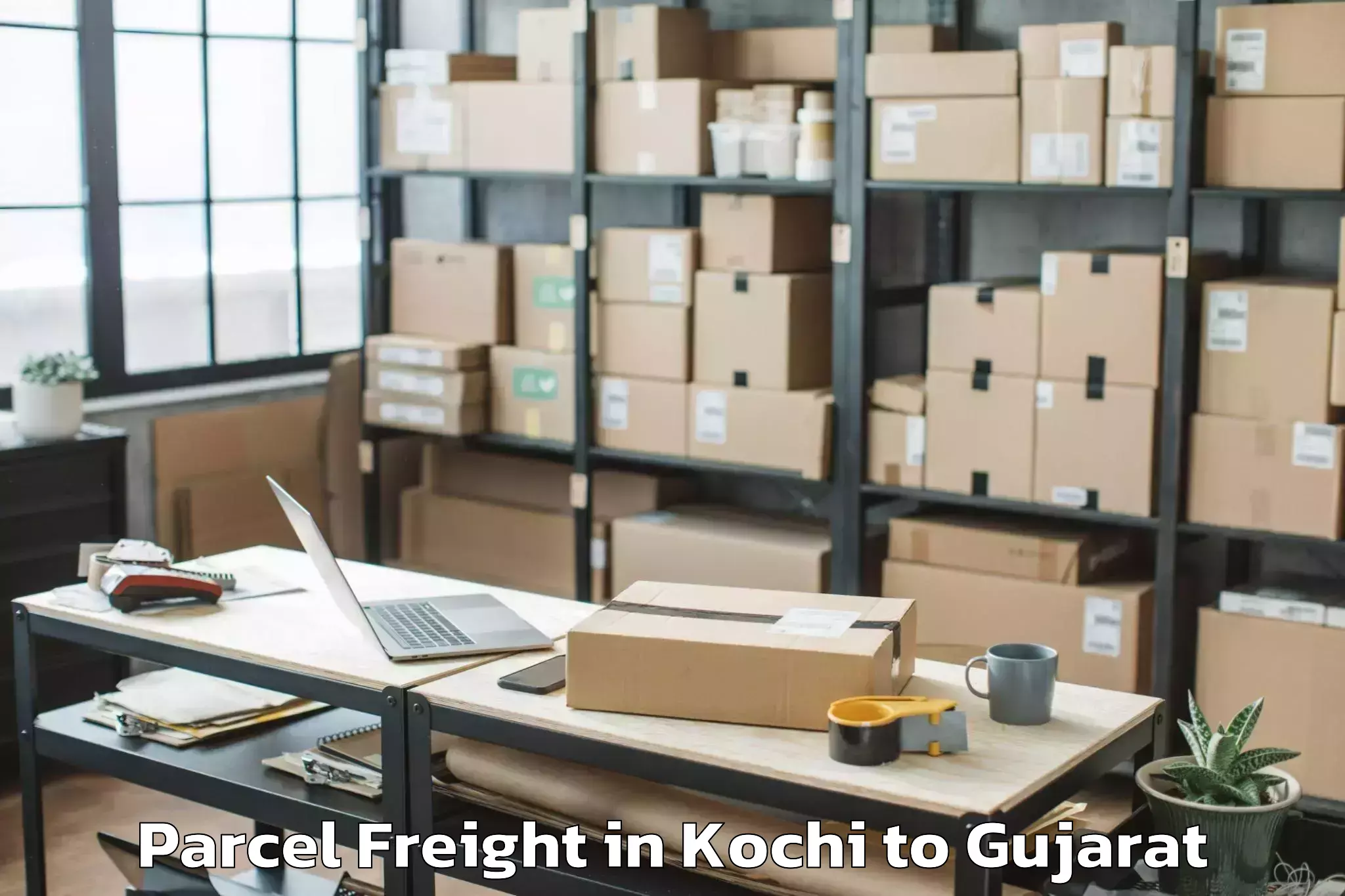 Efficient Kochi to Visnagar Parcel Freight